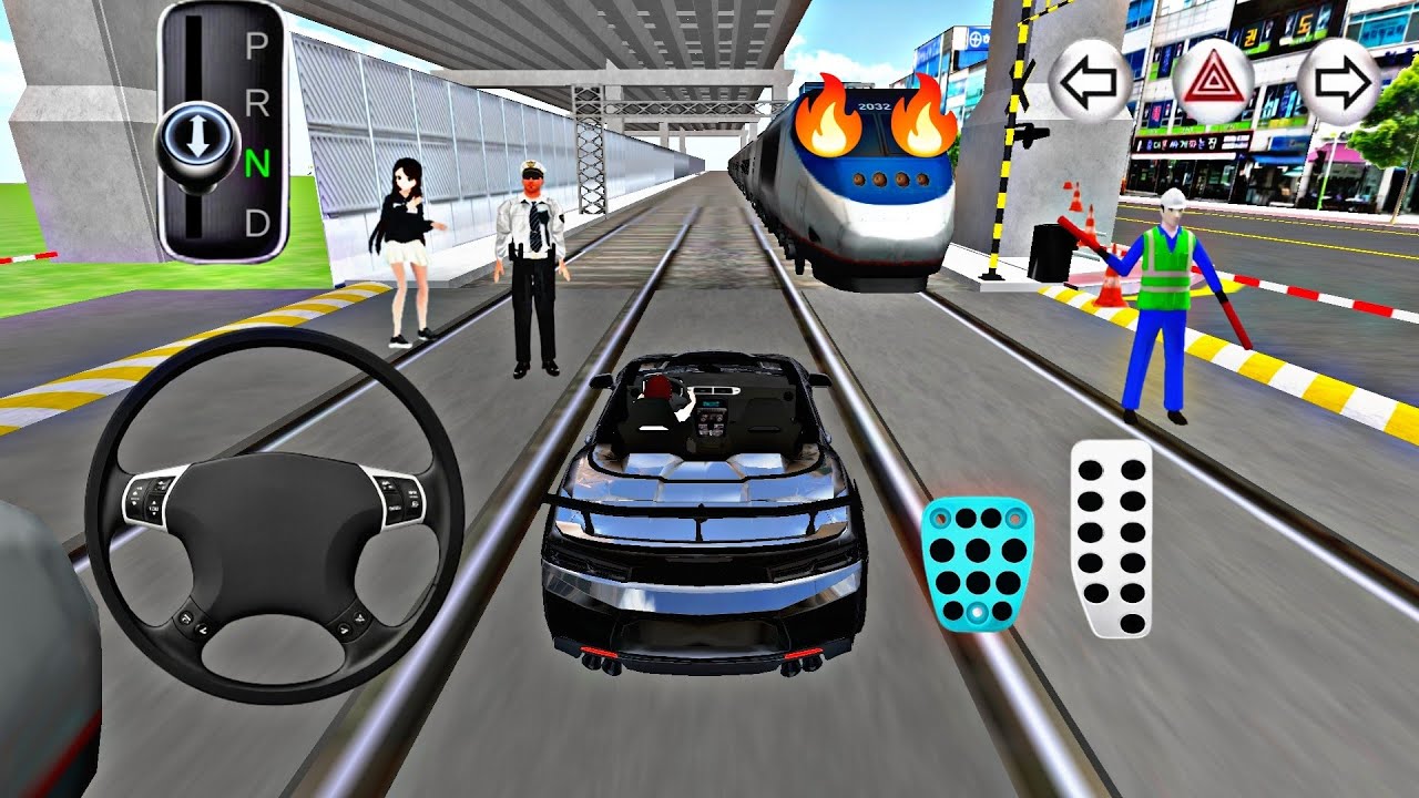 🚗Sharp Turns & Perfect Parking! Camaro in 3D Driving Class Cars Rest Areas🔥