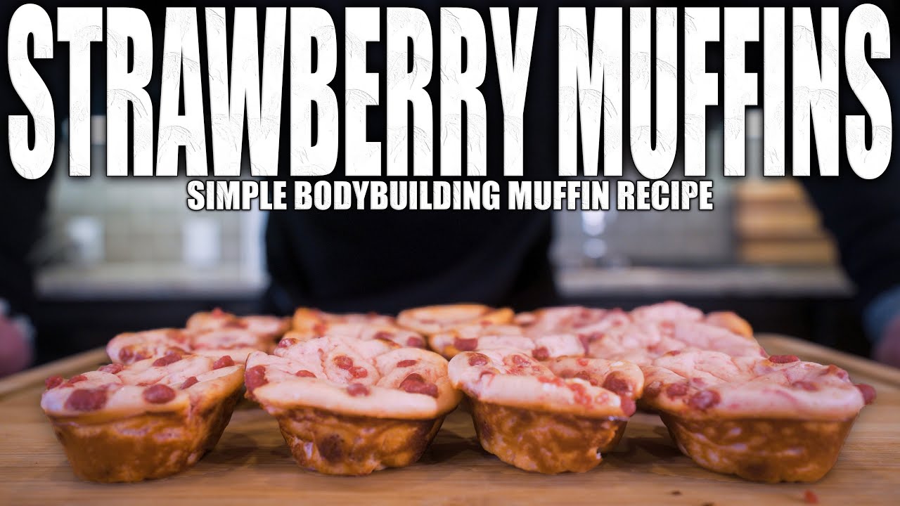 ANABOLIC STRAWBERRY MUFFINS | Low Calorie Bodybuilding Muffin Recipe | Easy High Protein Dessert
