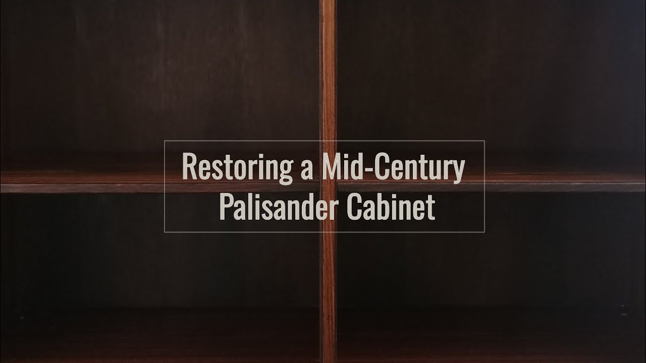 Restoring a Mid-Century Palisander Cabinet | Wood Repair, Base Redesign & Magnetic Latches