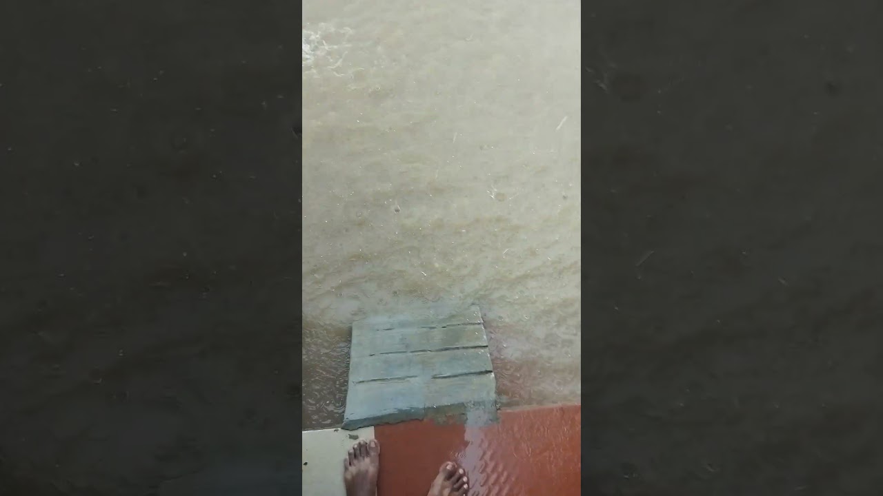 Flooding of low-lying areas of villages due to rain