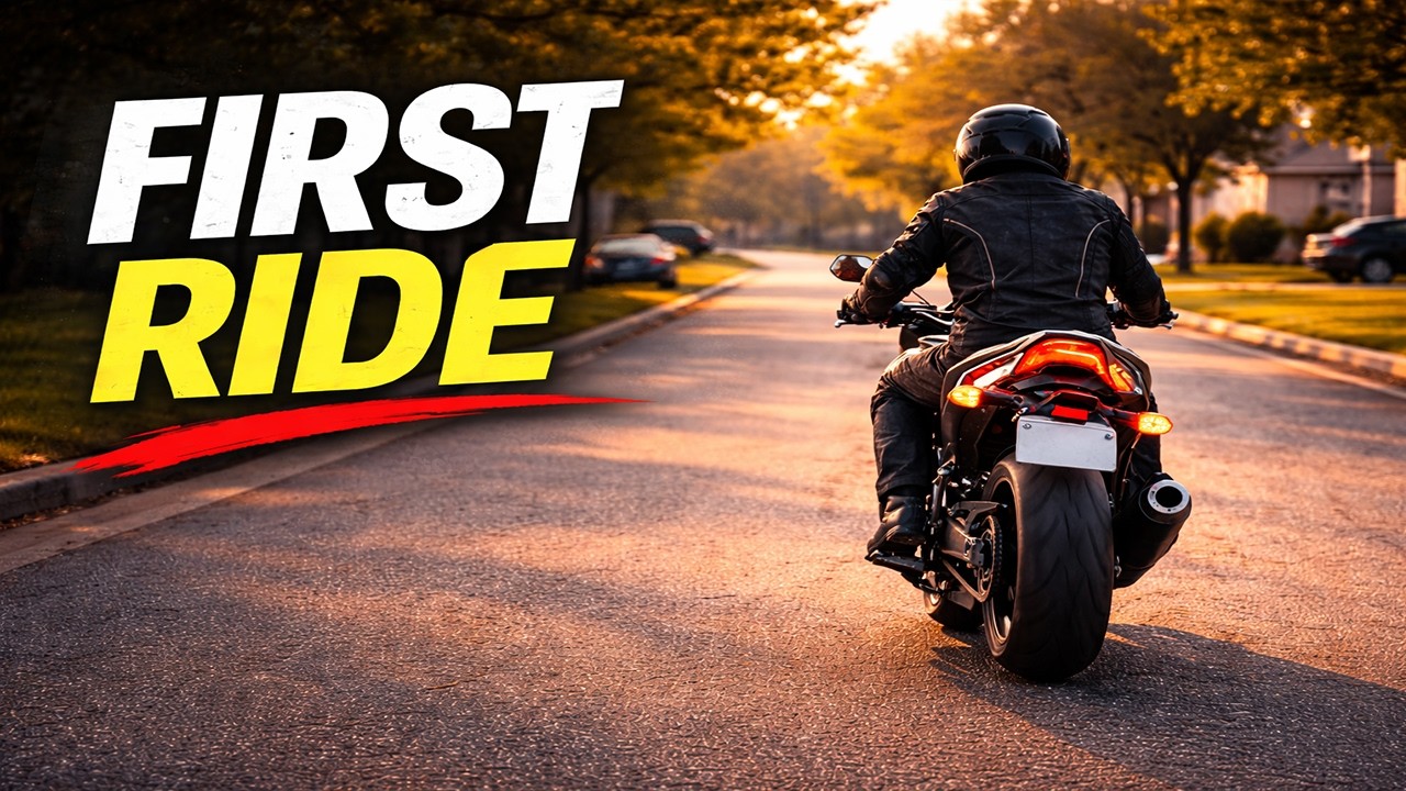 Ваша первая поездка на мотоцикле — переключение передач, торможение и экстренные маневры.