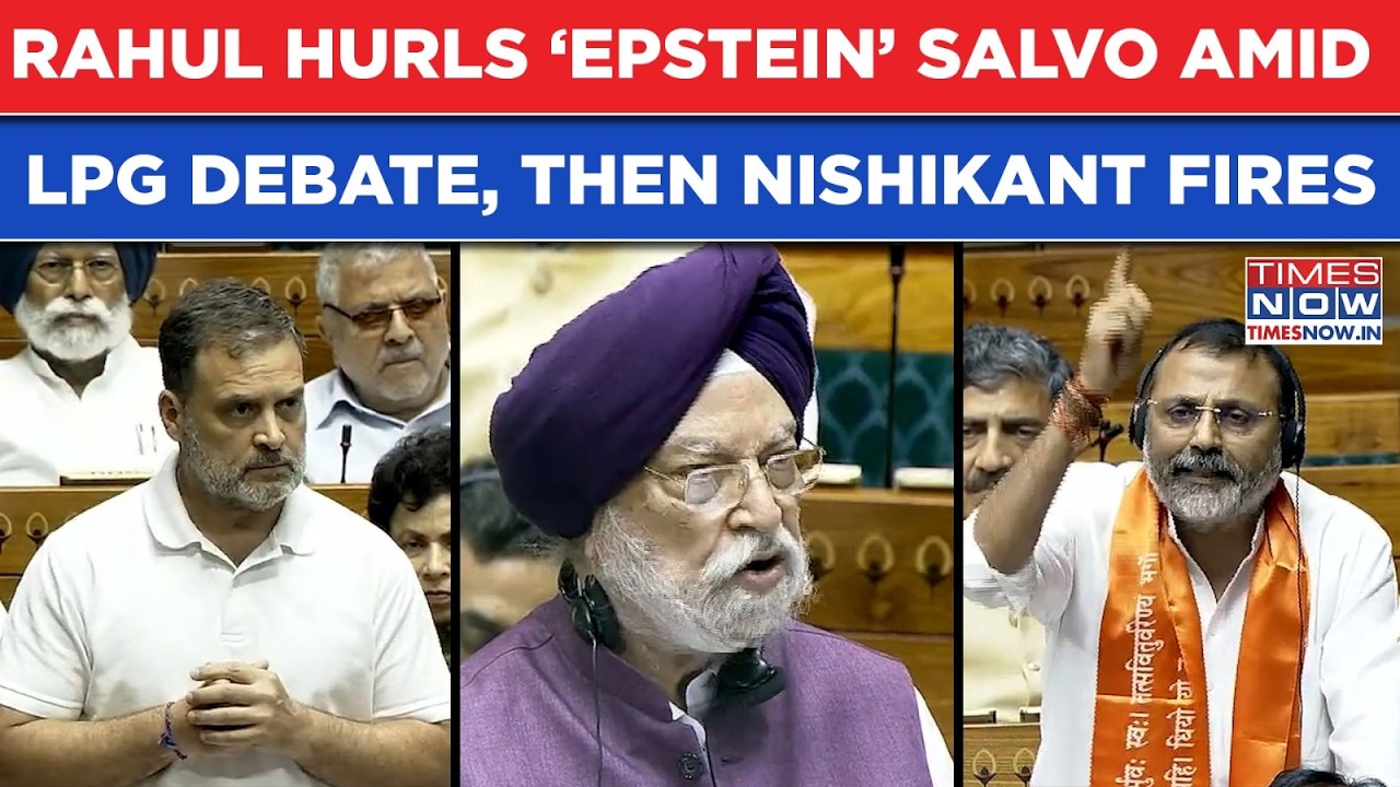 Rahul Gandhi Vs Nishikant Dubey In Lok Sabha: LPG ‘Crisis’ Debate, 'Epstein' Then ‘Chai-Biscuit’ Row