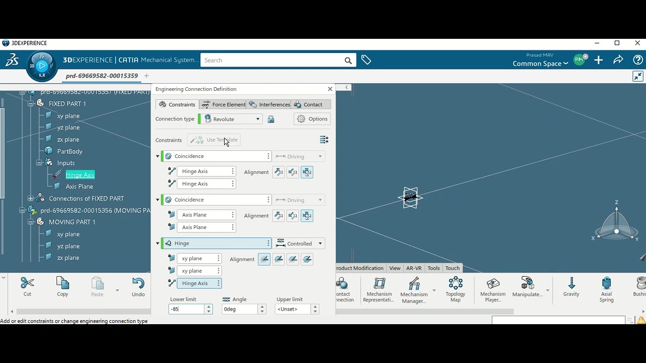 CATIA  V6  or  3DX Kinematic Simulation