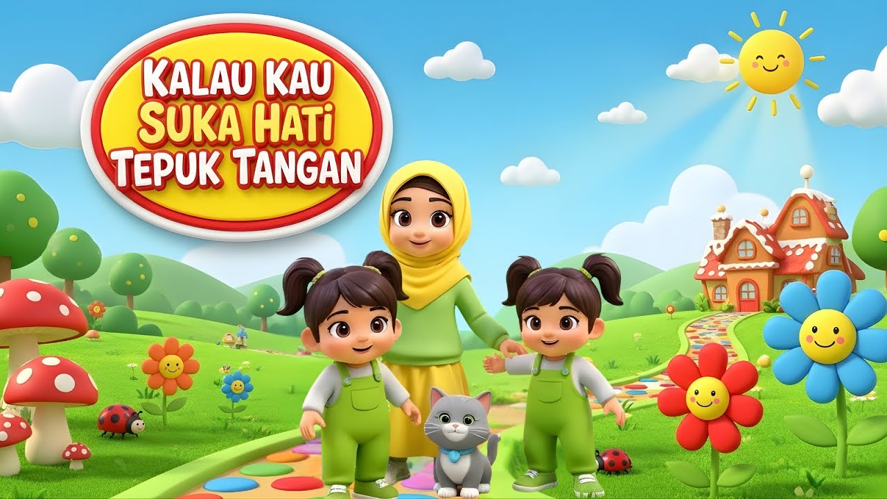 Kalau Kau Suka Hati Tepuk Tangan | Lagu Anak Indonesia Animasi 3D Ceria