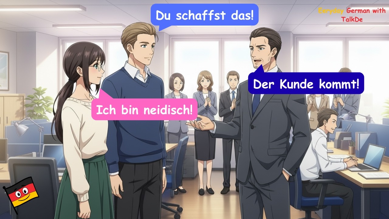A Typical Workday in Germany - START Learning German with Simple Dialogues (A1-A2)