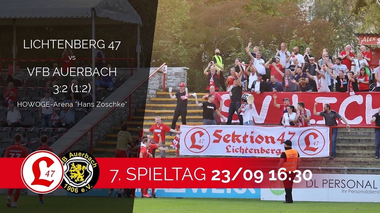 7. Spieltag 2020/21 3:2 (1:2) - Lichtenberg 47 - VfB Auerbach