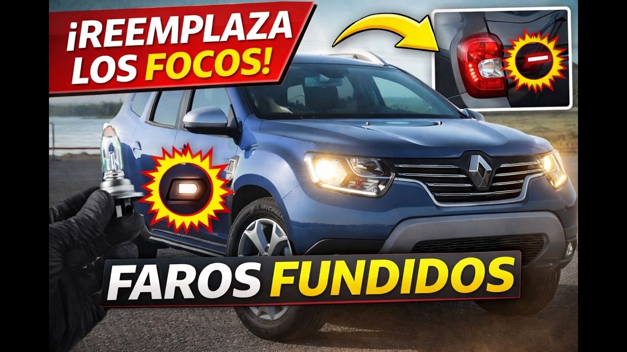 COMO CAMBIAR LAS LUCES DE TU CAMIONETA // DUSTER 2021 - 2024 // TIPS DE MECANICA //