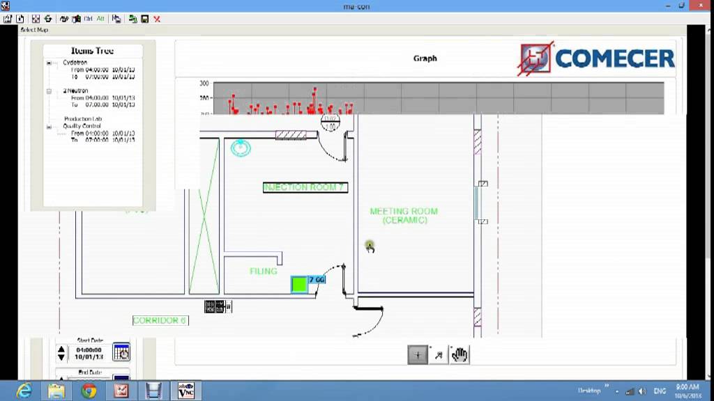 Comecer radiation area monitor