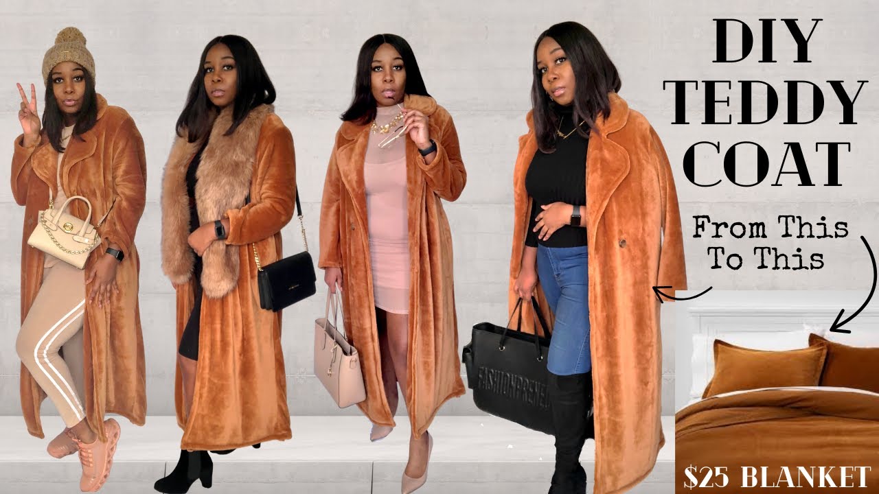DIY Teddy Fur Coat From A $25 Blanket | Target | Luxury For Less | Luxury Fashion Designer
