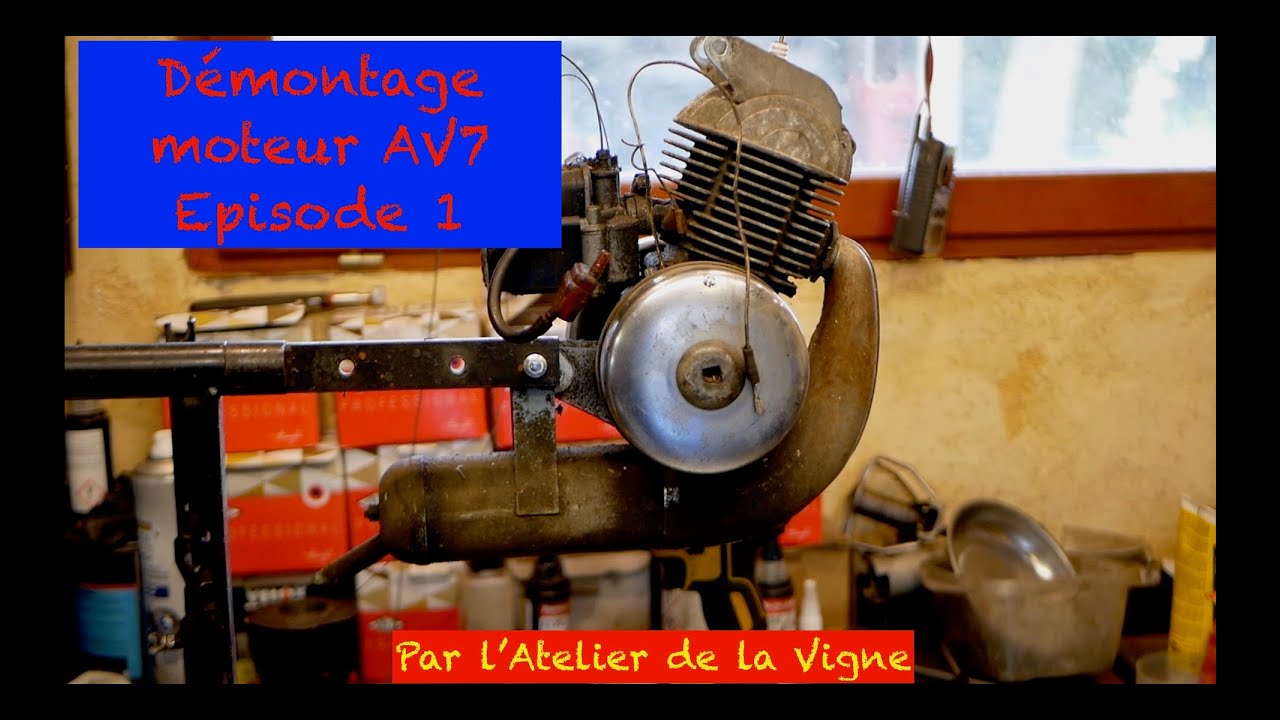 Motobécane : Démontage moteur AV7 - Episode 1