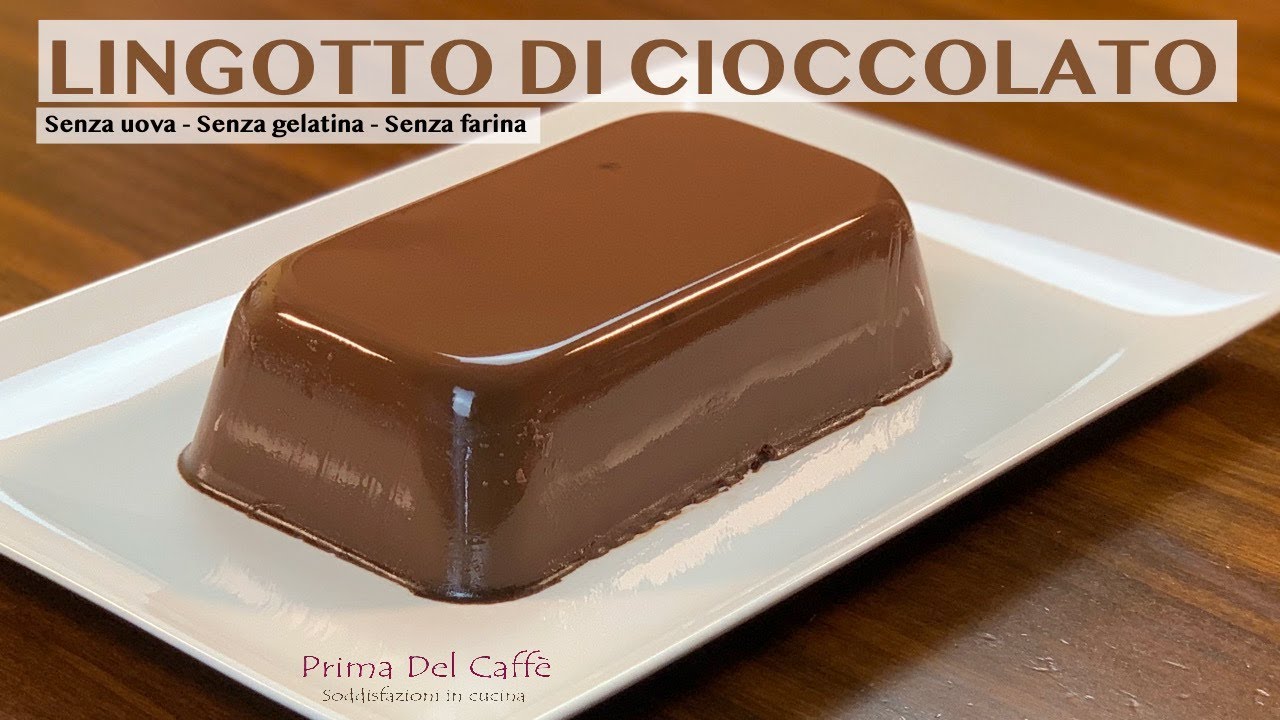 LINGOTTO DI CIOCCOLATO Budino Senza uova Senza gelatina Senza farina