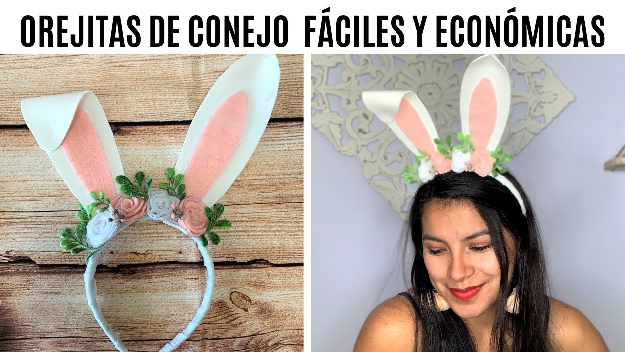 COMO HACER OREJAS DE CONEJO - Fácil y Económico