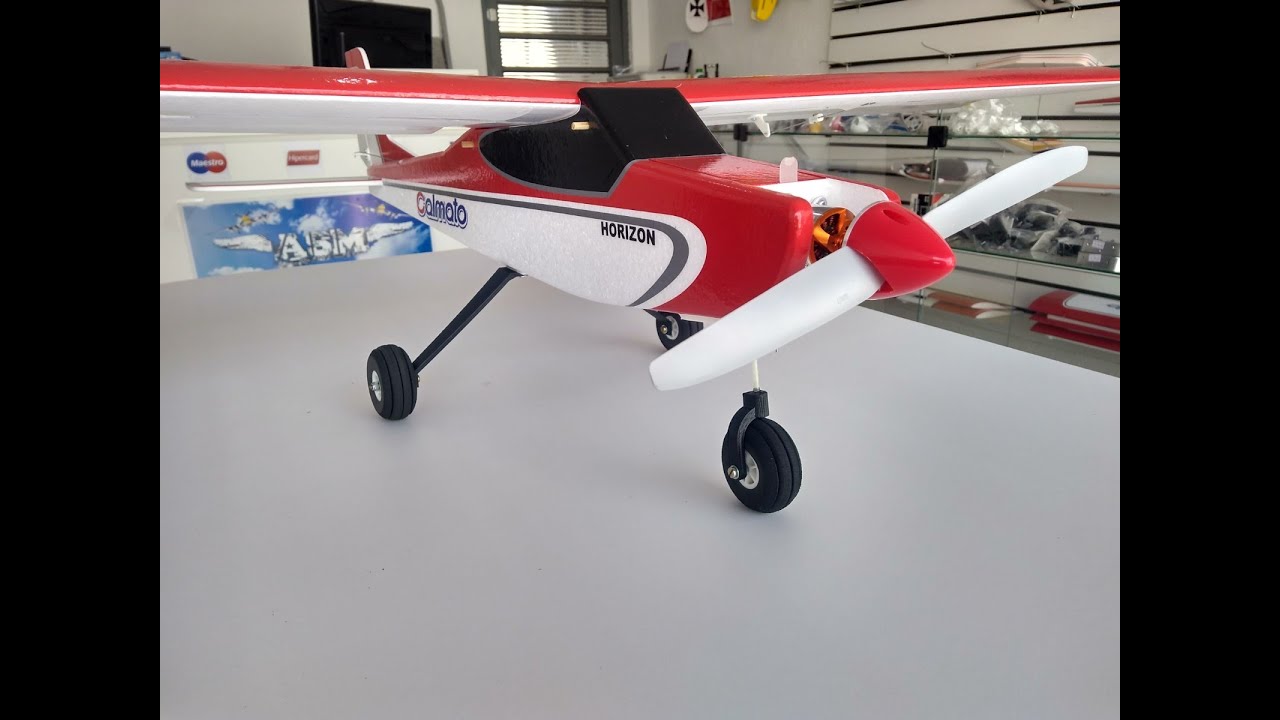 Montagem Calmato asa alta da Horizon Aeromodelos Parte 03 Leme, profundor e montando o trem de pouso