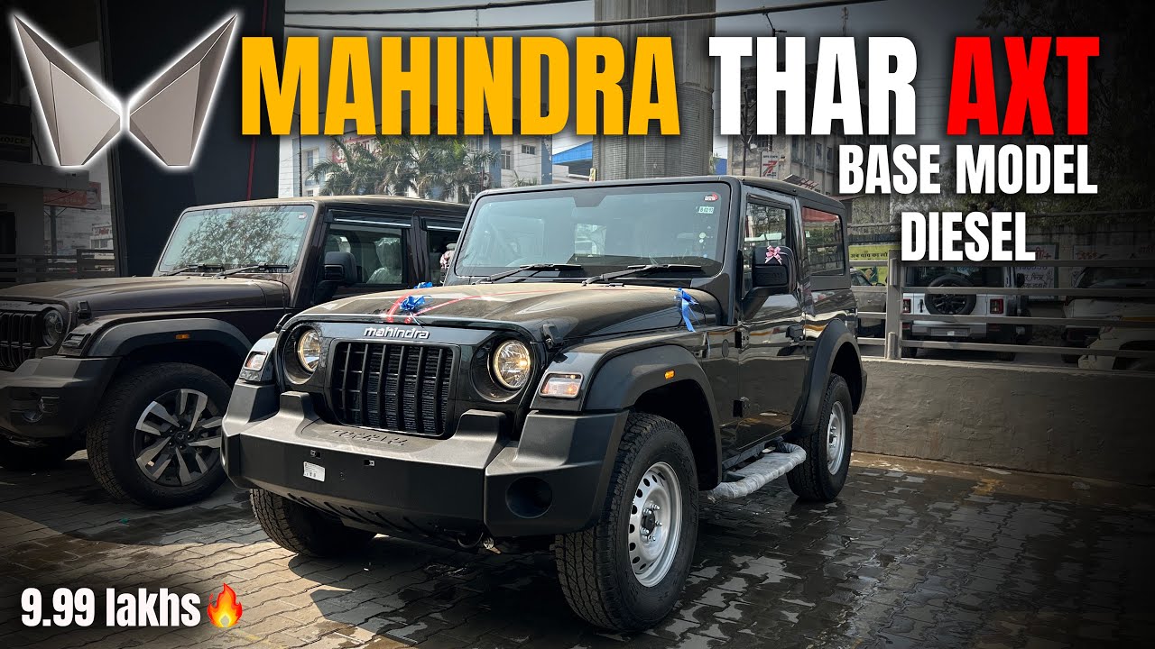 MAHINDRA NEW THAR 2026🔥BASE MODEL PRICE MAHINDRA THAR AXT 2026 PRICE ||MAHINDRA 3-DOOR THAR 2026 