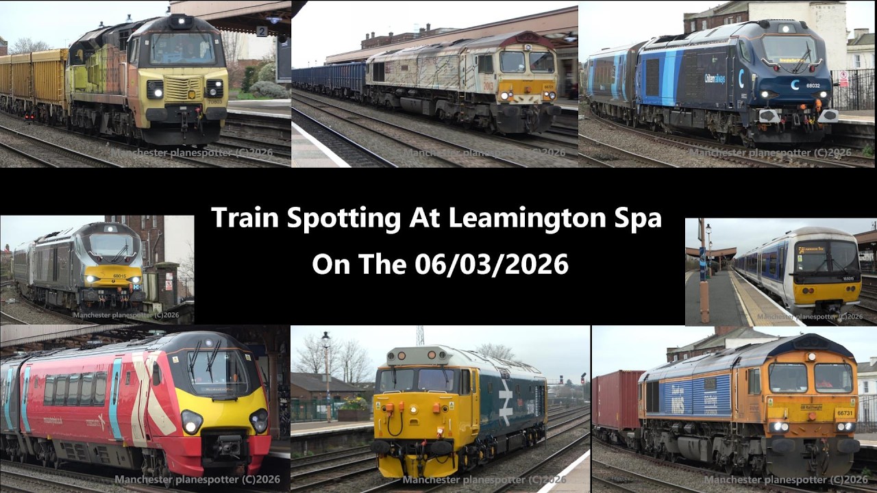 Train Spotting At Leamington Spa  On The 06/03/2026