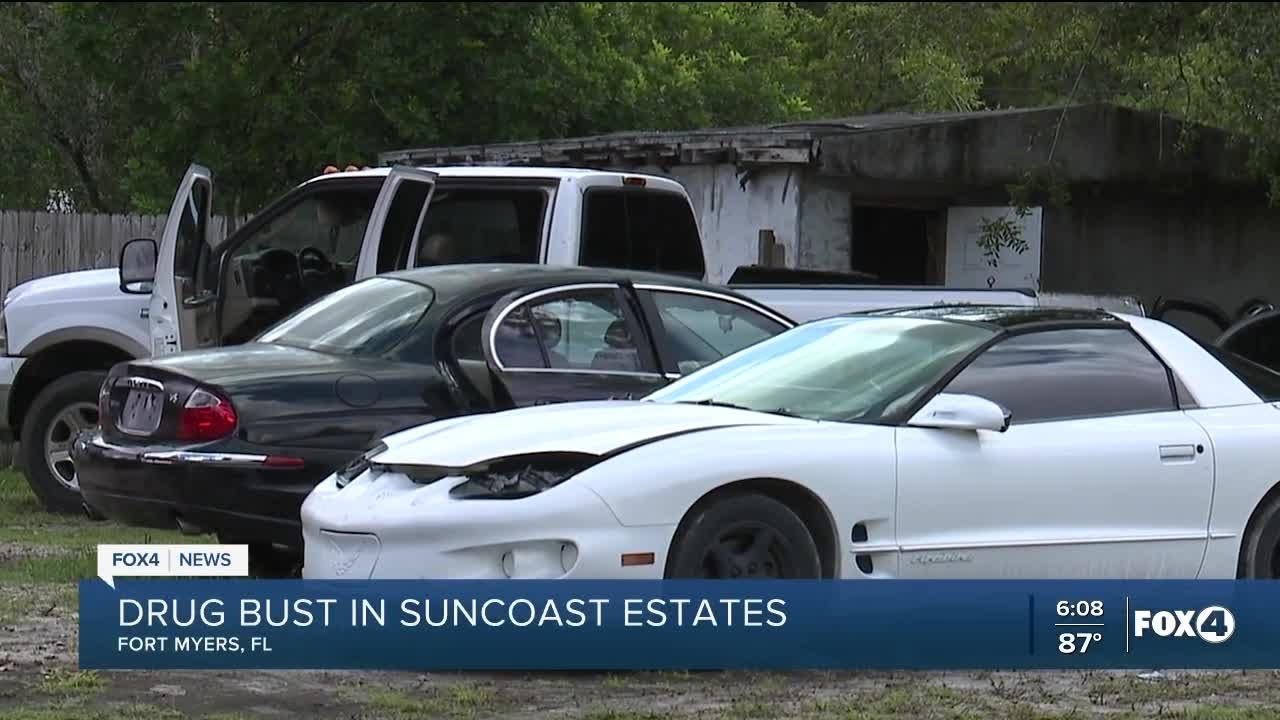 Drug bust in Suncoast Estates
