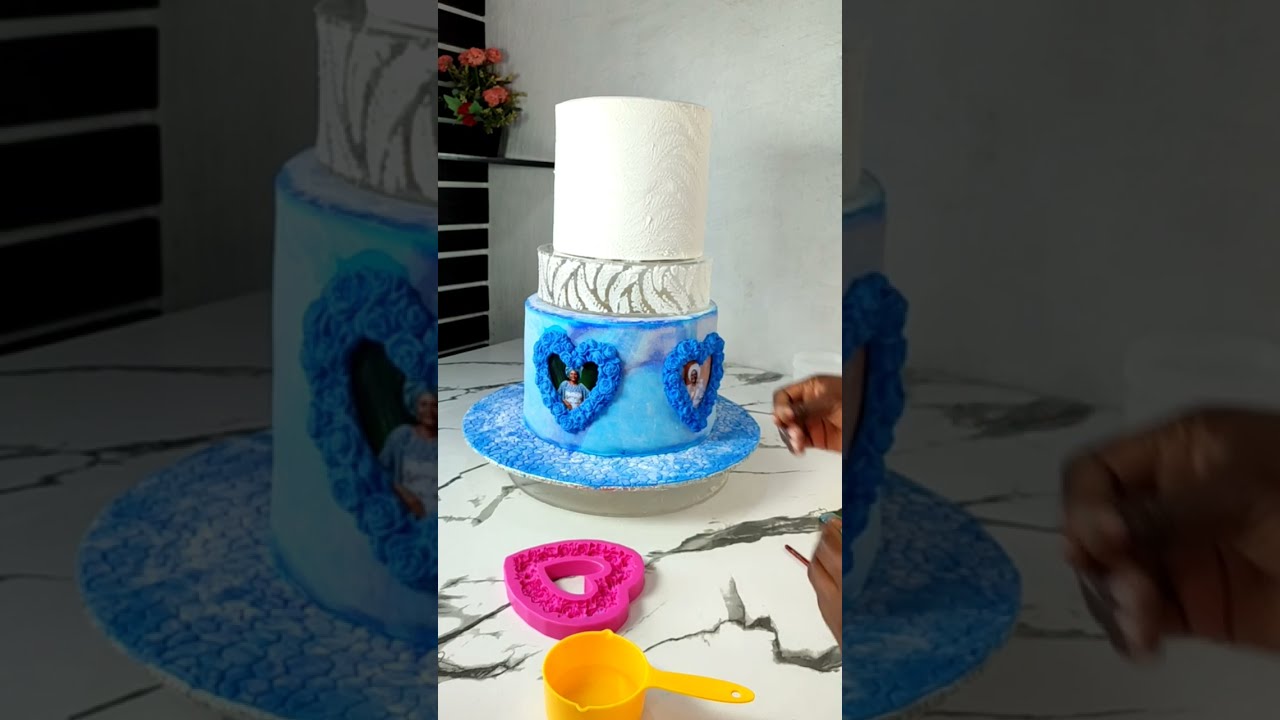 Decorate a two tiered 70th birthday cake with me