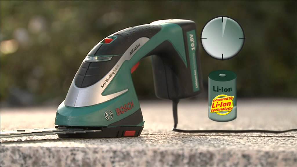 Bosch tr&auml;dg&aring;rd - Sladdl&ouml;s busk- & gr&auml;ssax - ASB 10,8 LI