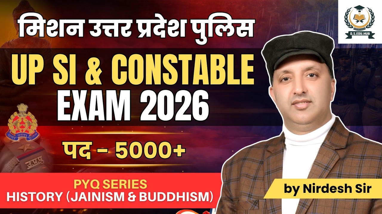 FREE PYQ SERIES- UP SI Exam 2026 | History (Jainism & Buddhism) | मिशन उत्तर प्रदेश पुलिस