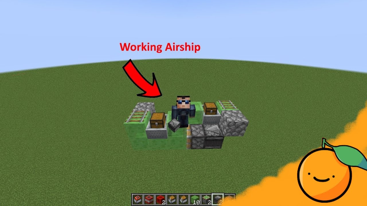Minecraft Airship Tutorial With Storage AND TNT Bombing (No Mods, Java Edition)