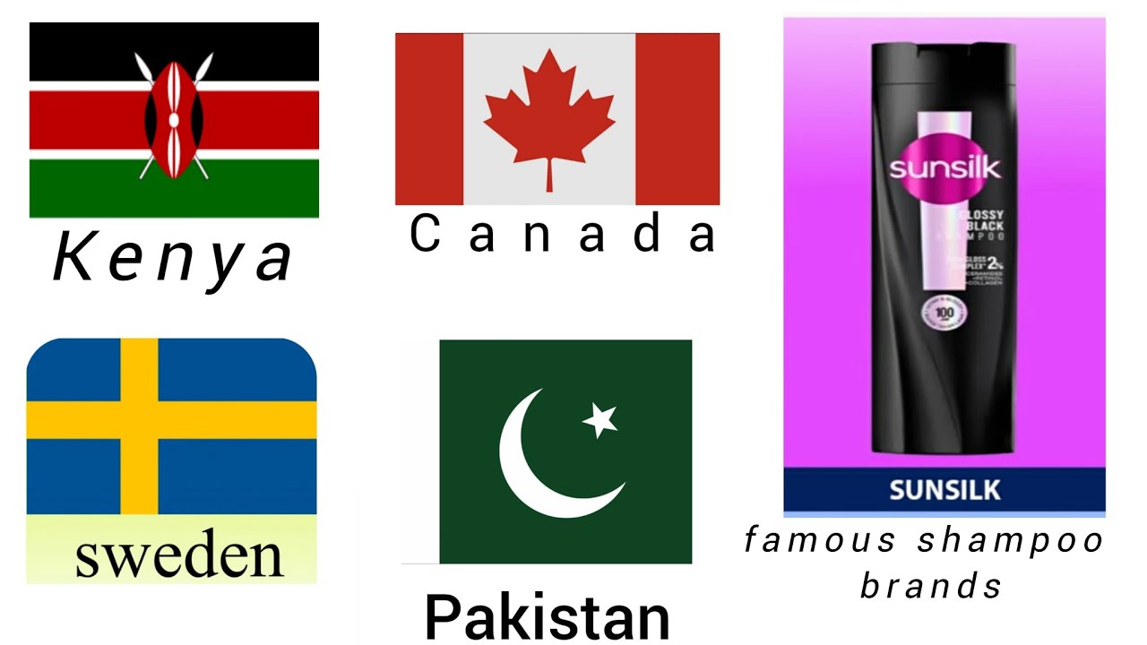 famous shampoo brands different from contrey #worlddata #shampoo  #gkquestion 