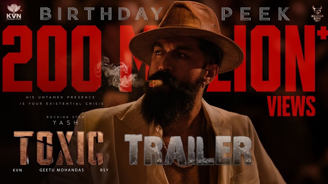 Toxic Trailer l Birthday Peek | Rocking Star Yash | Nayanthara | Official Trailer | Hindi
