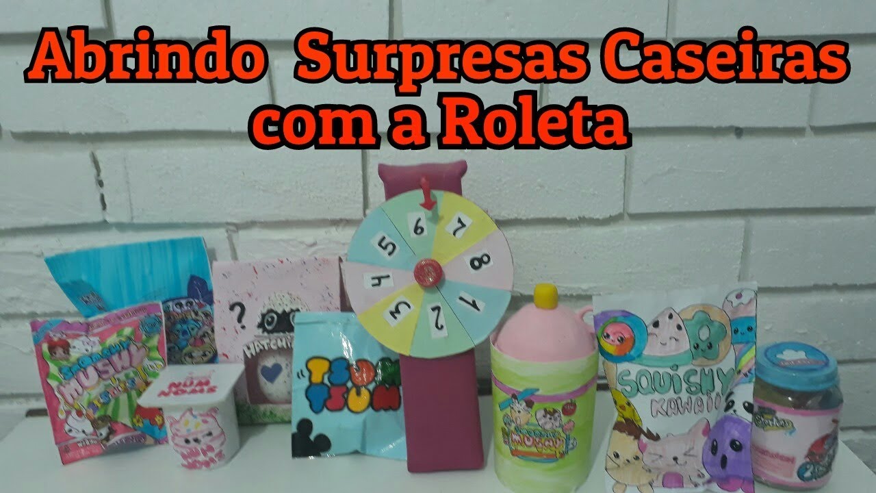 ABRINDO SURPRESAS CASEIRAS COM  ROLETA !!
