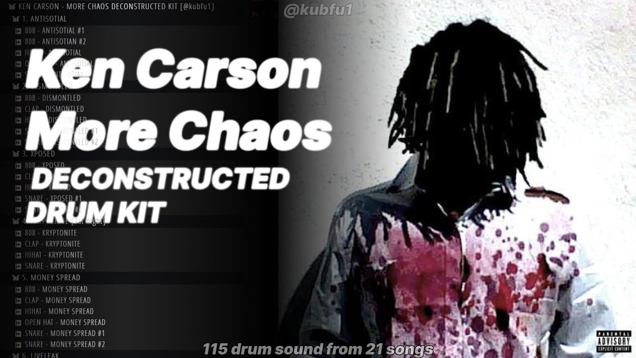 Free Ken Carson More Chaos Deconstructed Drum Kit | All More Chaos Drum Sounds