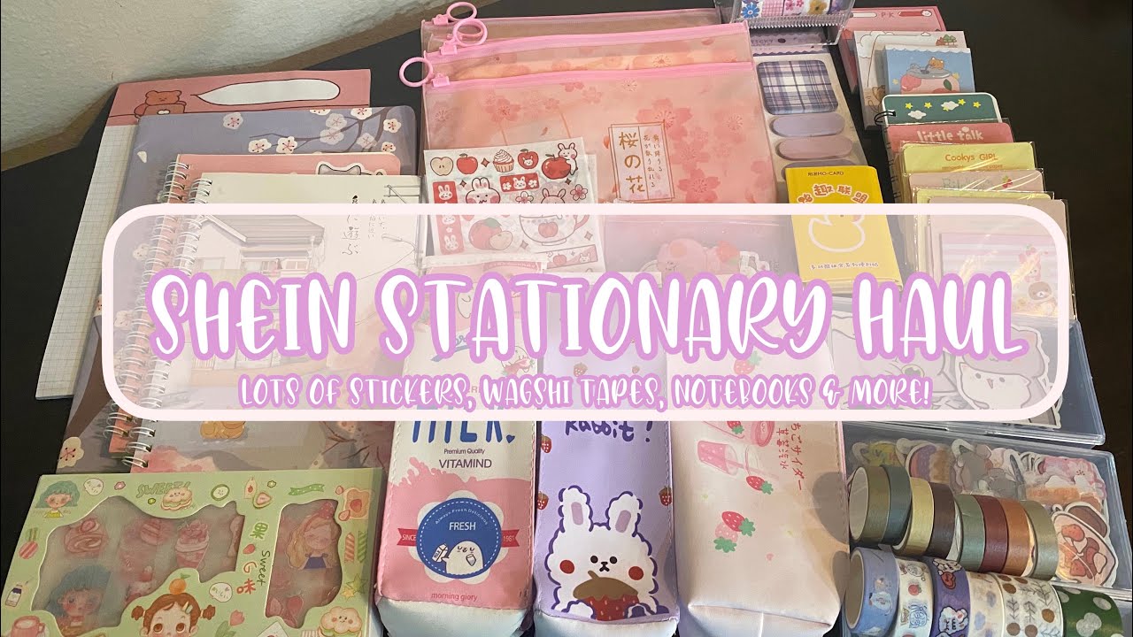 huge shein stationary haul | $50+ items!