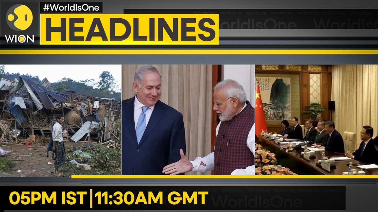 Netanyahu Welcomes PM Modi in Israel | Junta Strikes Myanmar, 17 Killed | WION HEADLINES