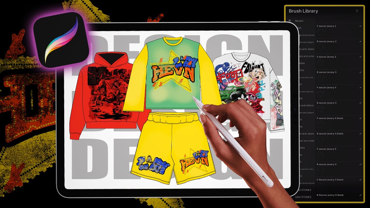 Design BETTER Mock ups for your CLOTHING BRAND | PROCREATE