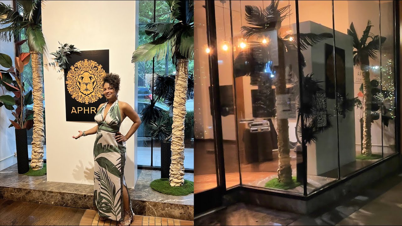 My Paper Palm Trees | Atlanta Gallery Window Display