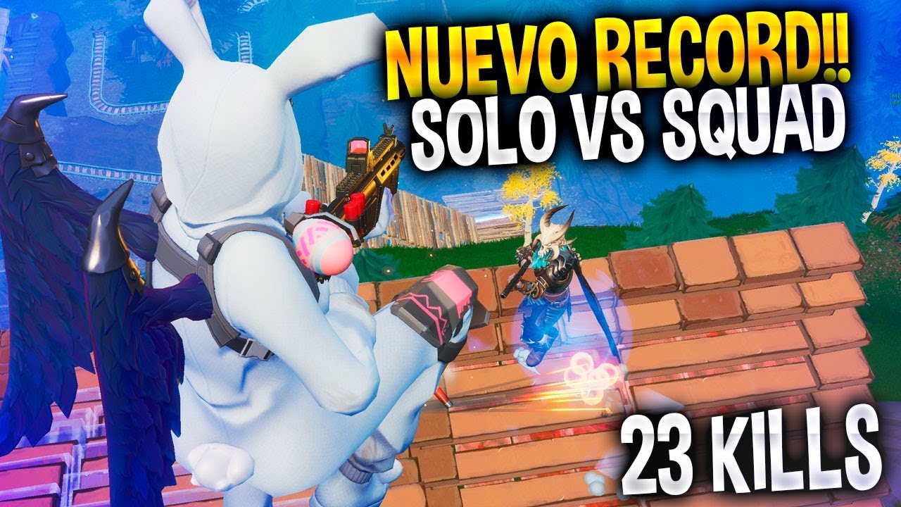 23 KILLS!! SUPERO MI RECORD en SOLO vs SQUAD!! | FORTNITE: Battle Royale