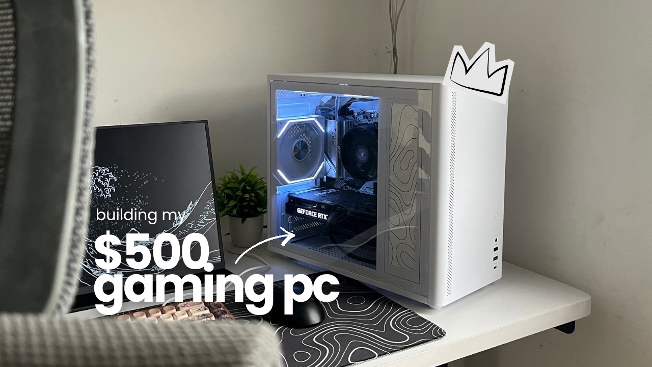 building my dream gaming pc but on a budget (white aesthetic ☁️)