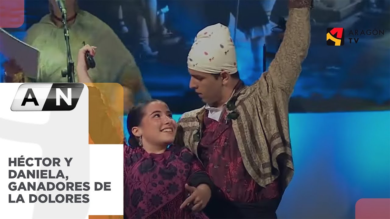 H&eacute;ctor y Daniela, ganadores en la categor&iacute;a de baile juvenil del Certamen de Jota La Dolores