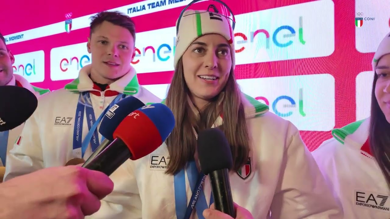 Celebrazioni campionesse e campioni Olimpici dello slittino
