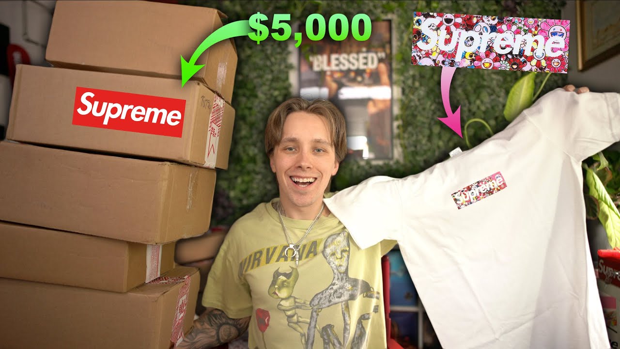 Unboxing The Supreme Murakami Box Logo! I SPENT $5000 ON THIS SUPREME HAUL