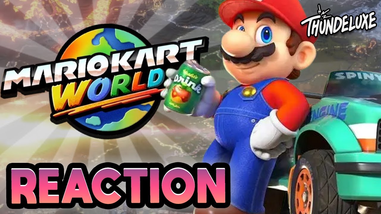 IT'S OPEN WORLD?! - MARIO KART WORLD REACTION