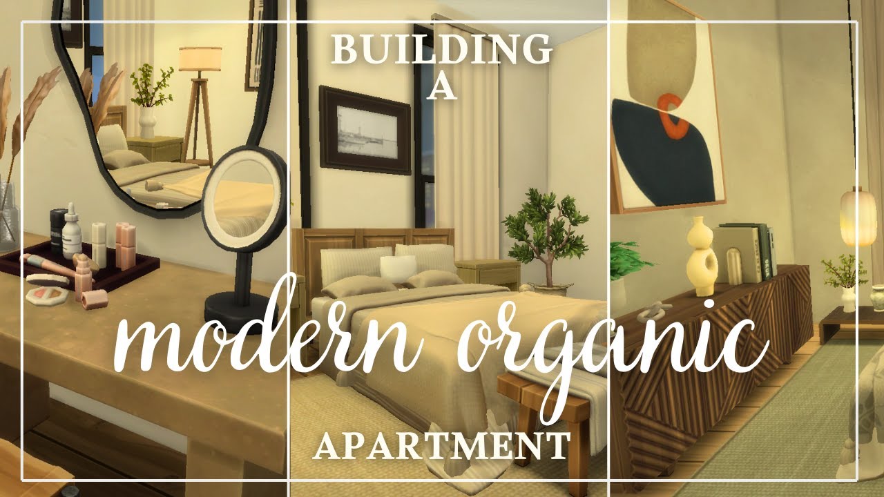 Building a Modern Organic Apartment 🪴| Pt. 1 | Sims 4 Speedbuild