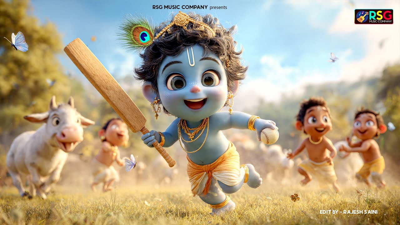 Little Krishna Song छोटी छोटी गैया - Choti Choti Gaiya Chote Chote Gwal | Krishna Song