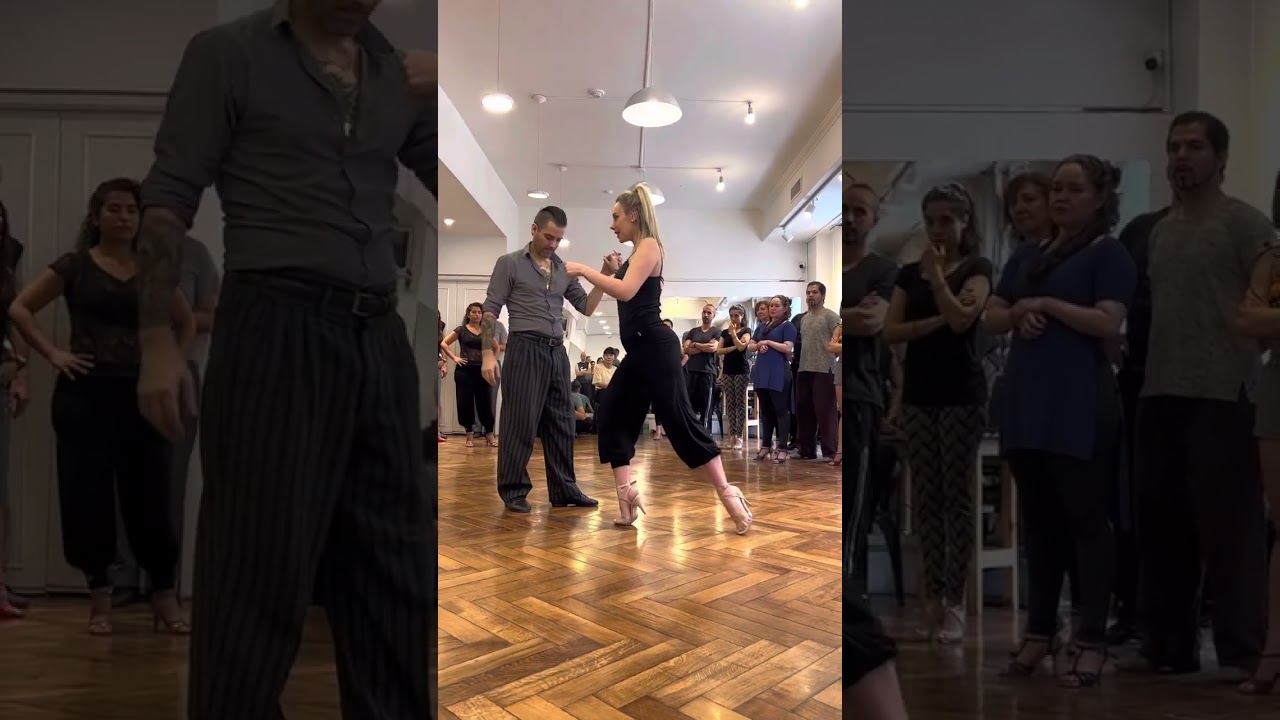 Tango class with jeannette Erazú & Leandro Capparelli para Titanes II 2023 stage tango