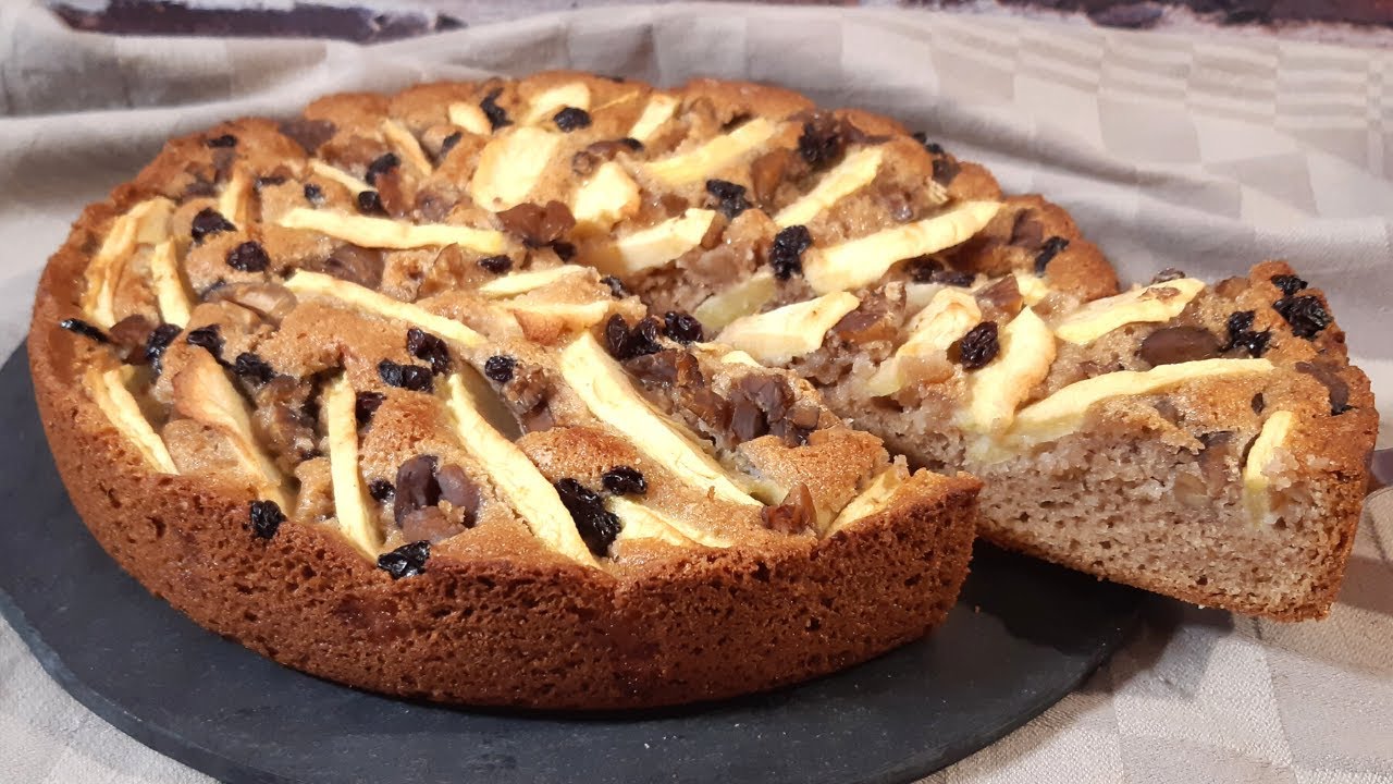 Gâteau aux châtaignes et aux pommes #356