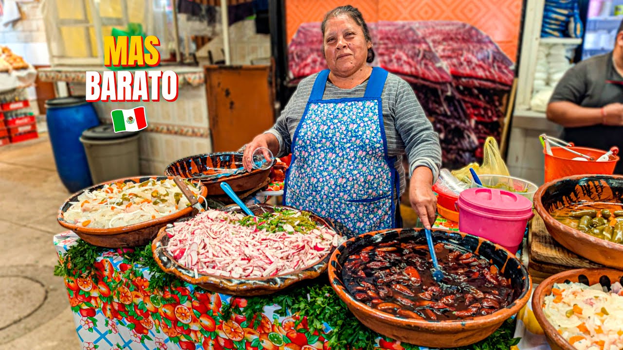 Encontramos el Mercado más BARATO & SABROSO de Todo México en Cholula