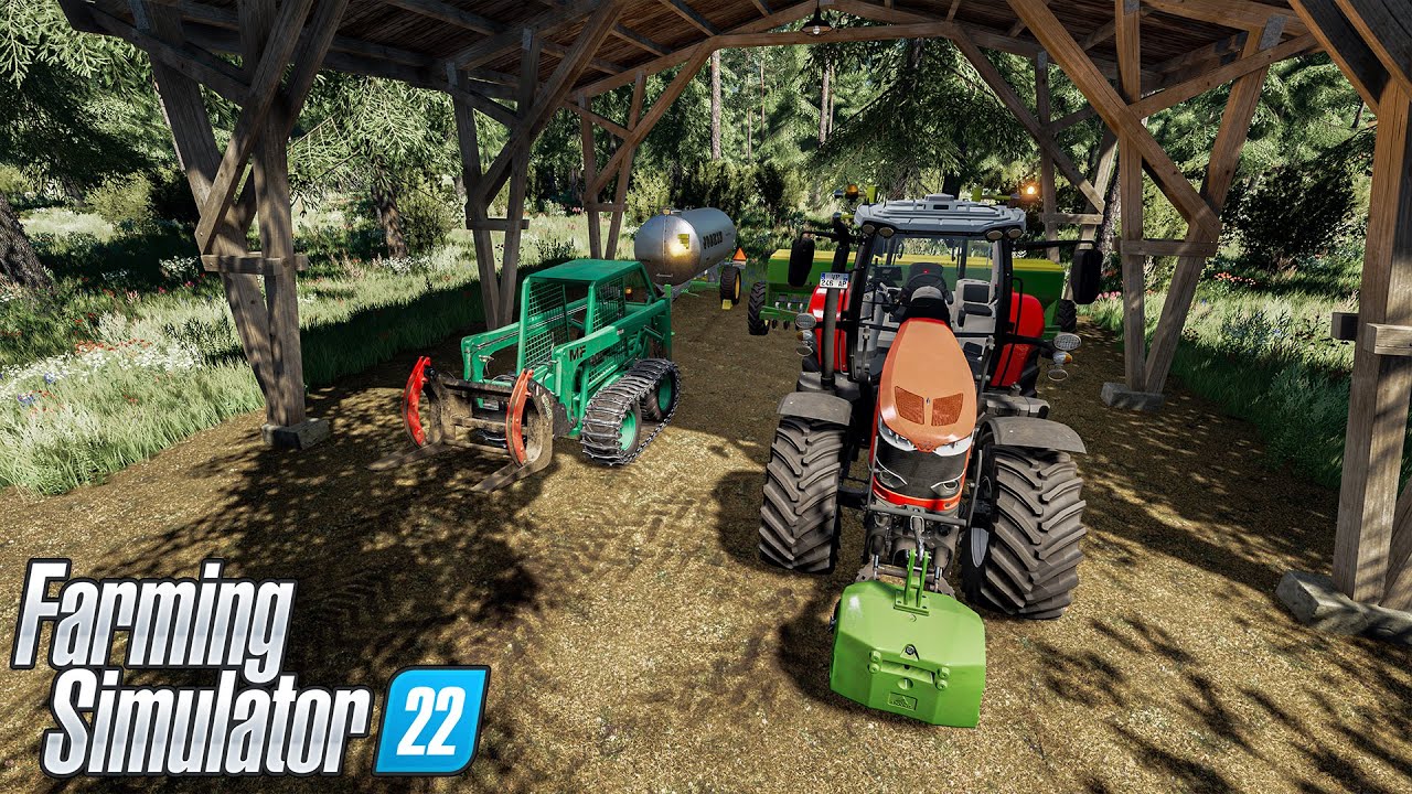 Starting a FOREST FARM with 0$ - Farming Simulator 22 Timelapse