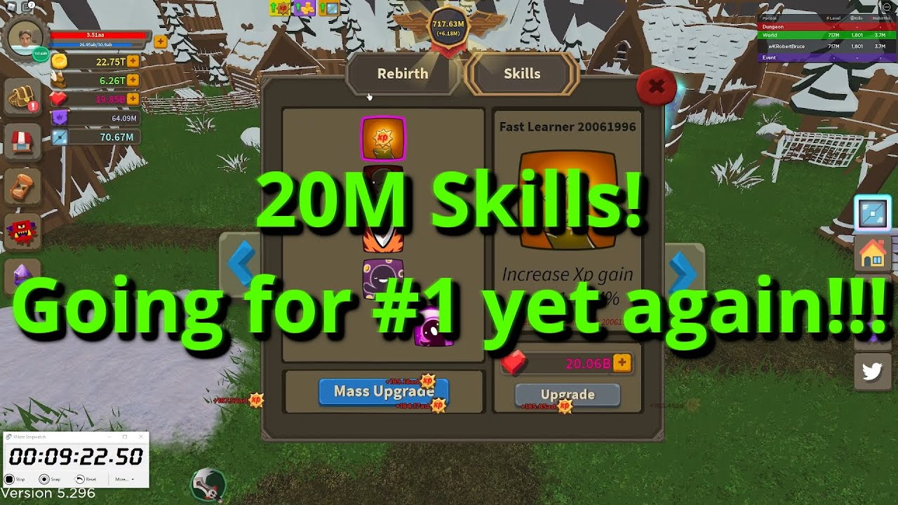 Giant Simulator | 20M навыков! | 10-минутный челлендж