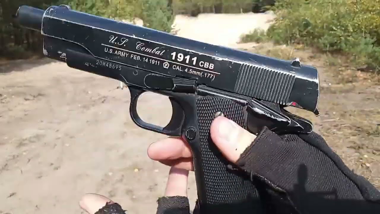 Wiatrówka/Airgun Colt Wingun U.S. Combat 1911 CBB 4,5 mm CO2 - Test.
