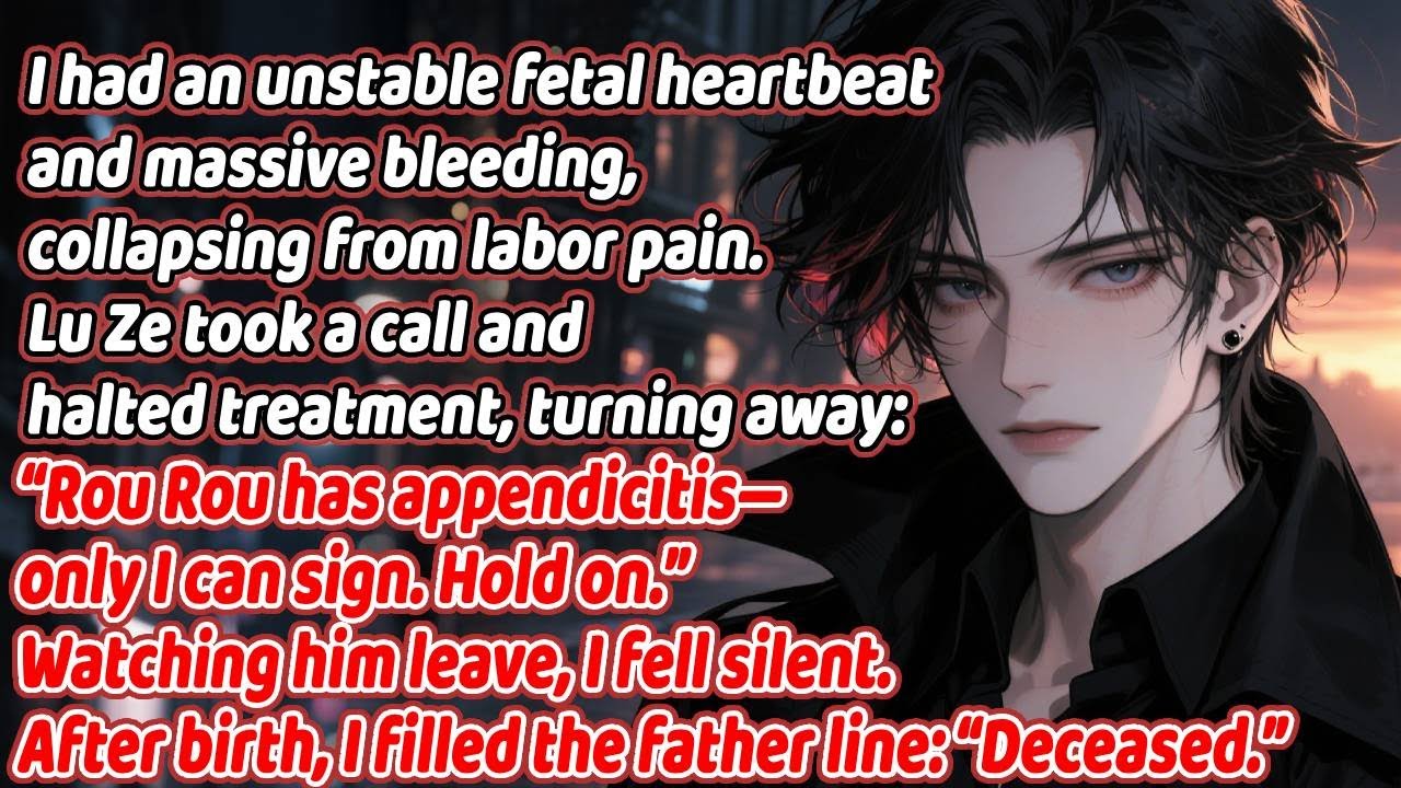 I hemorrhaged and blacked out. He left to save her. On the form: Father—Deceased.