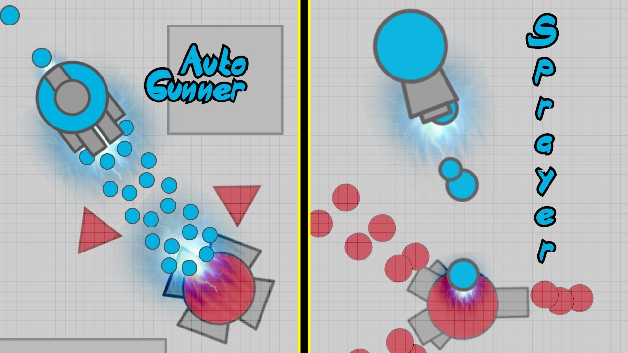 Diep.io - Auto Gunner and Sprayer Compilation (Maze, FFA)