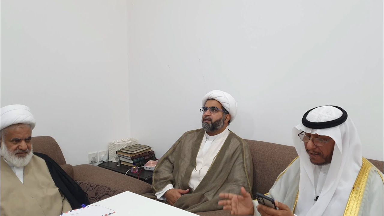 استقبل سماحة آية الله الشيخ علي الدهنين جمعاً من المؤمنين للتهنئة  عيد الفطر السعيد  ١٤٤٤/١٠/٢هـ .