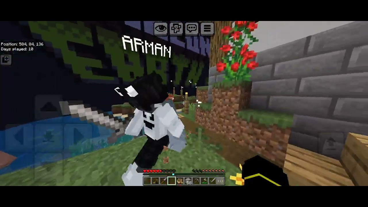 Saying yes to arman in minecraft 